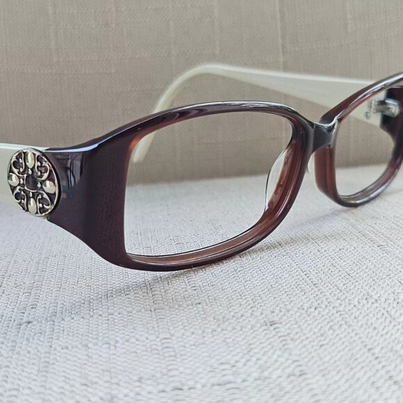 Kirkland Signature Women Eyeglasses Frame Brown/White SAN DIMAS KS1015 Glasses - Picture 4 of 11